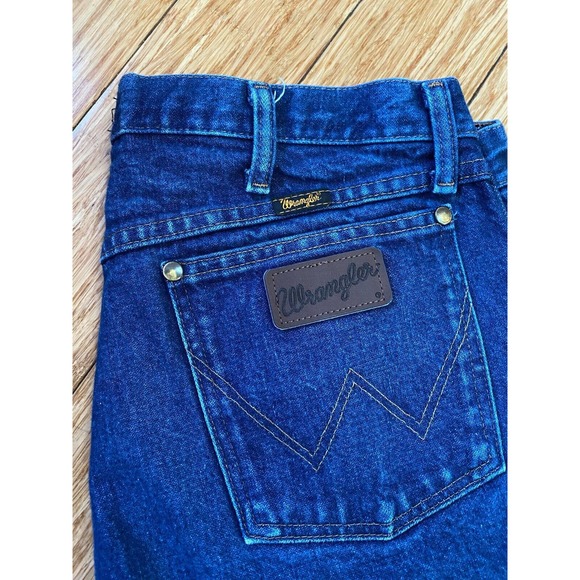 VTG Wrangler Blue Jeans Regular Fit Mens Size 36 x 30 Med Wash USA - Picture 2 of 9